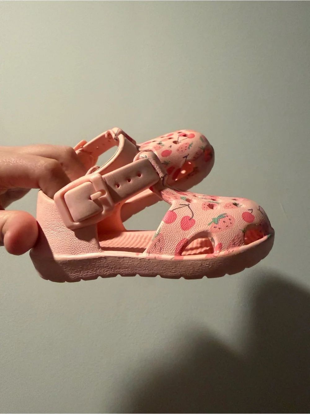 Pink Floral Kids Clog Sandals